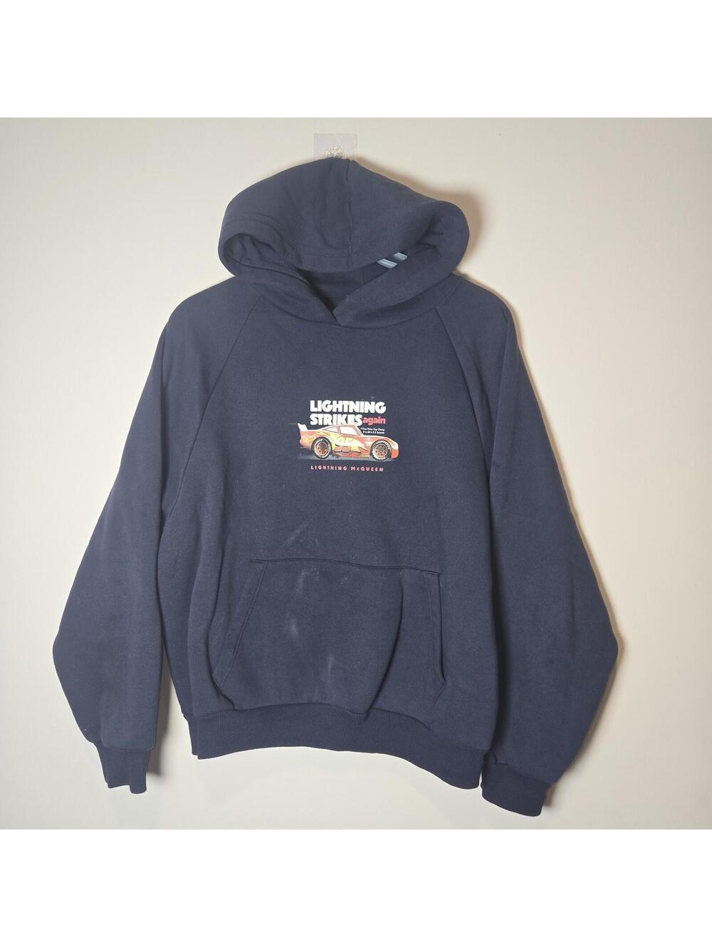 Disney Pixar Cars Lightning McQueen Hoodie Bershka "Lightning Strikes Again"